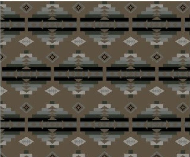 Men's Native Flannel Western Shirt in Brown