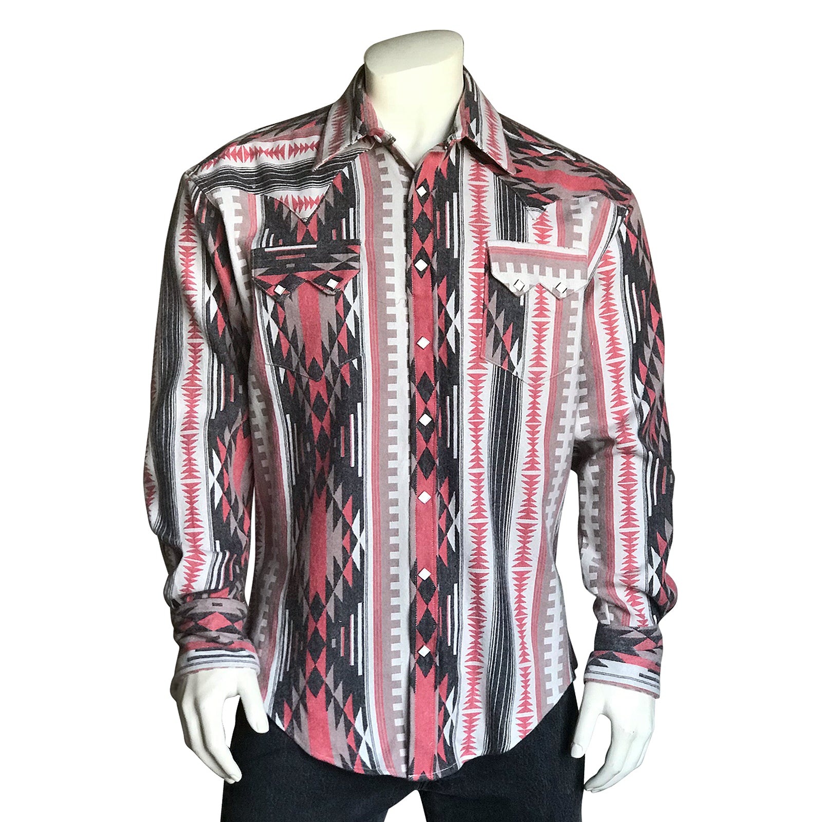 Rockmount Native Print Premium Flannel Western Shirt