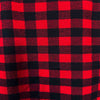 Men's Plush Flannel Red & Black Buffalo Check Western Shirt