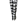 Men's Plush Flannel White & Black Buffalo Check Western Shirt
