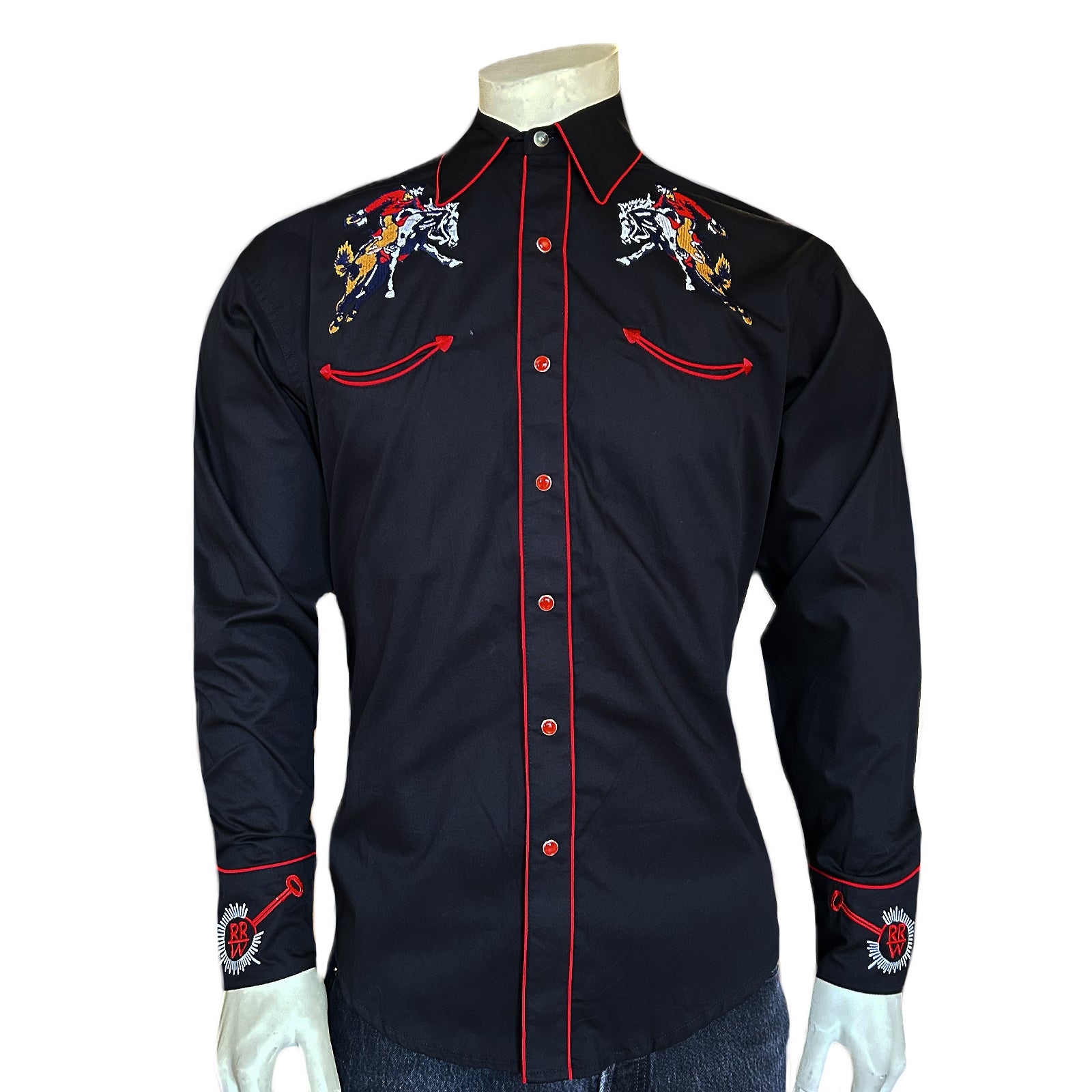 ROCKMOUNT Western embroidered shirt