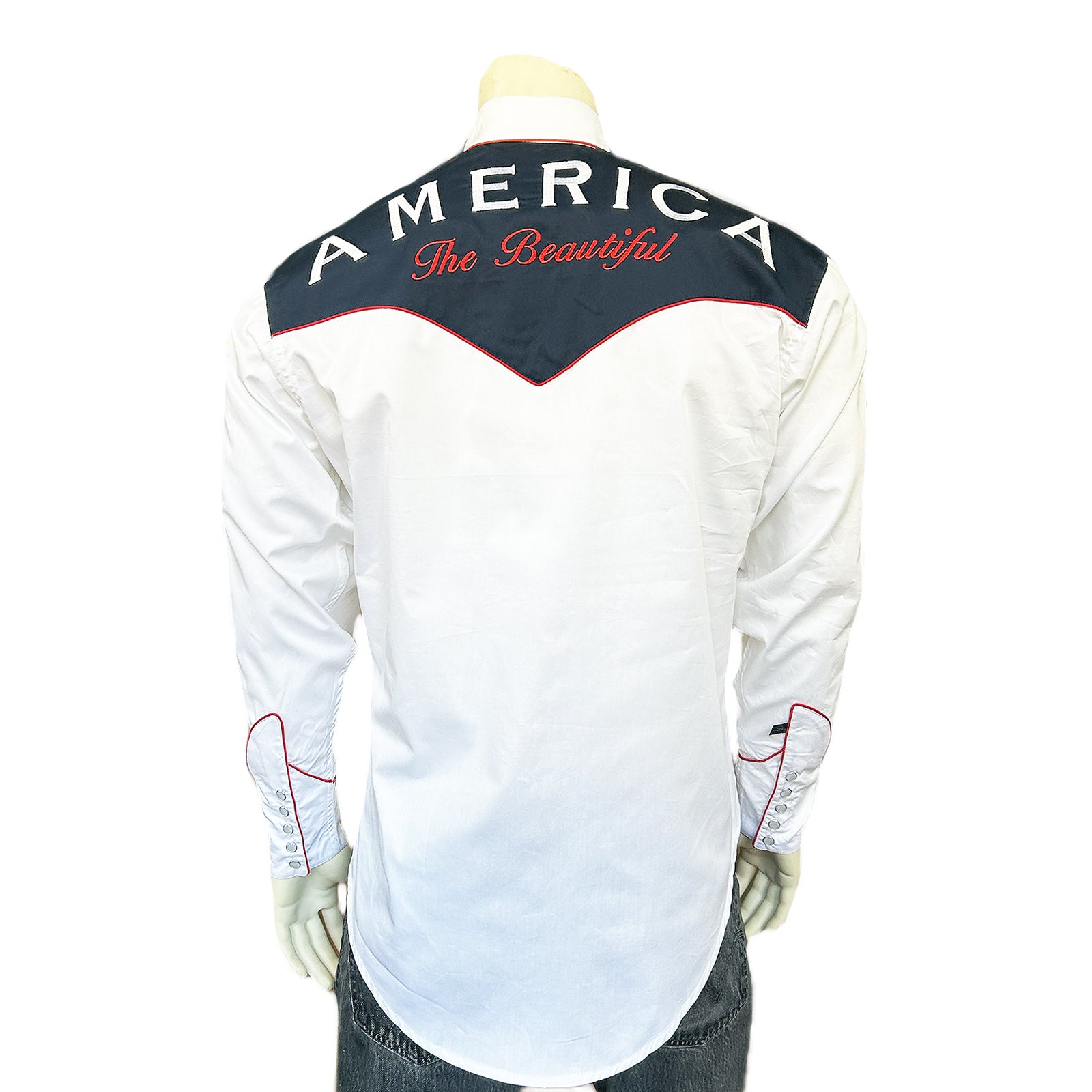 Men's America the Beautiful Embroidered Western Shirt