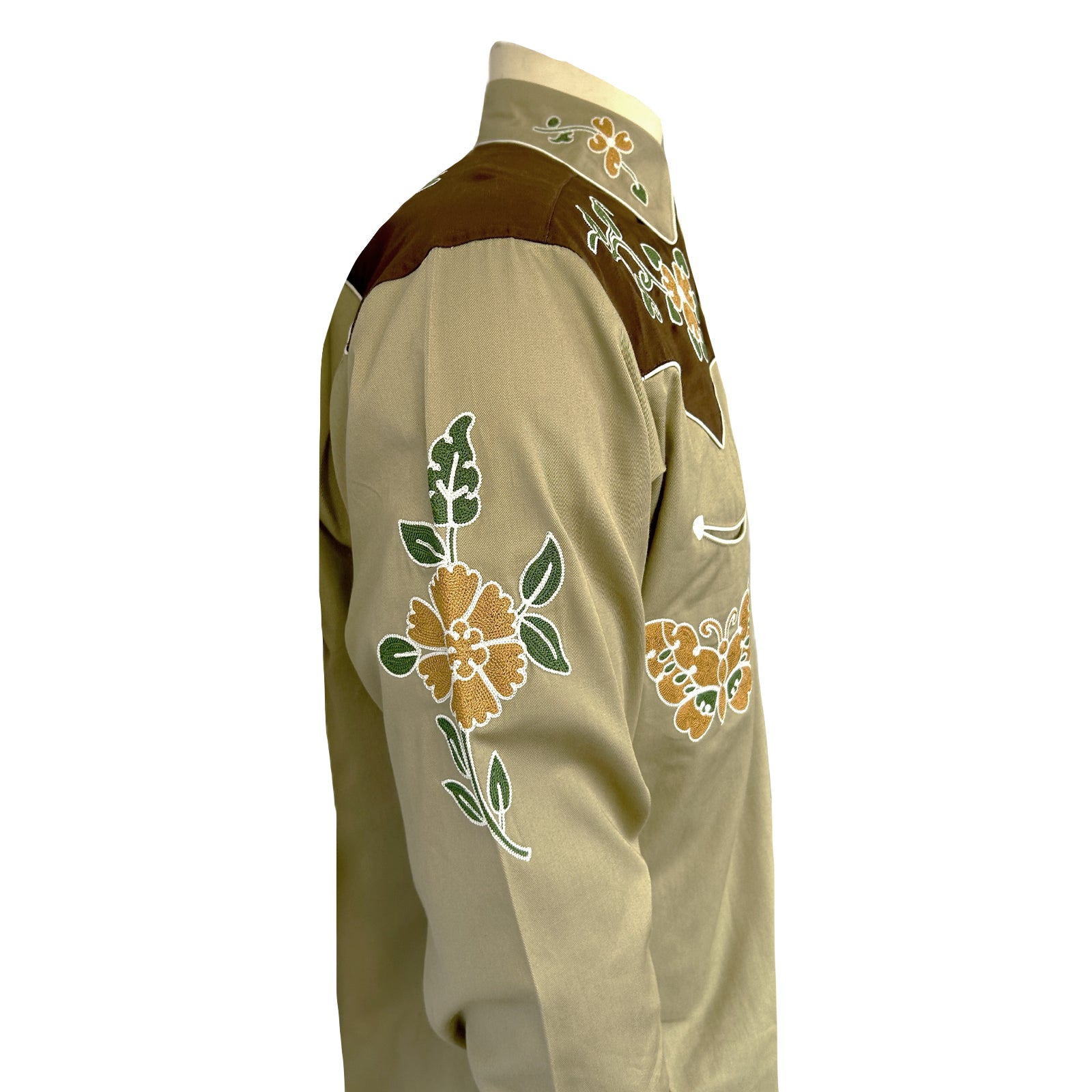 I.AM様 Rockmount Men's Vintage Floral Butterfly Western shirt