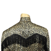 Men's Rock Star Leopard Fringe Western Shirt