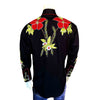 Men's Hawaiian Hibiscus Cotton Gabardine Western Shirt