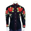 Men's Hawaiian Hibiscus Cotton Gabardine Western Shirt