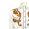 Men's Vintage Ivory Chamois & Embroidered Western Shirt