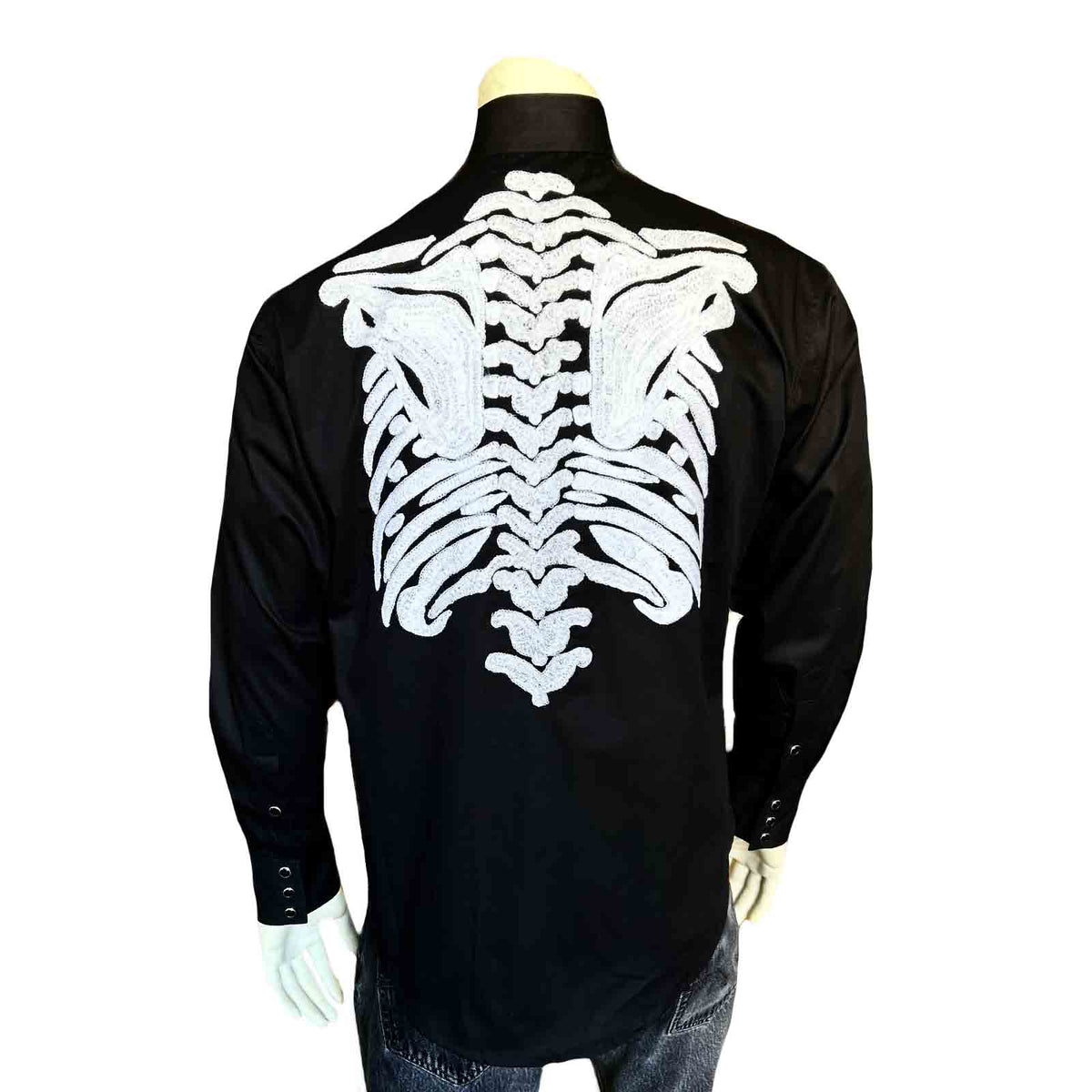 Men's Zombie Cowboy Embroidered Western Shirt