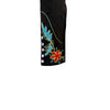 Men's Floral Embroidered Cotton Gabardine Black Western Shirt
