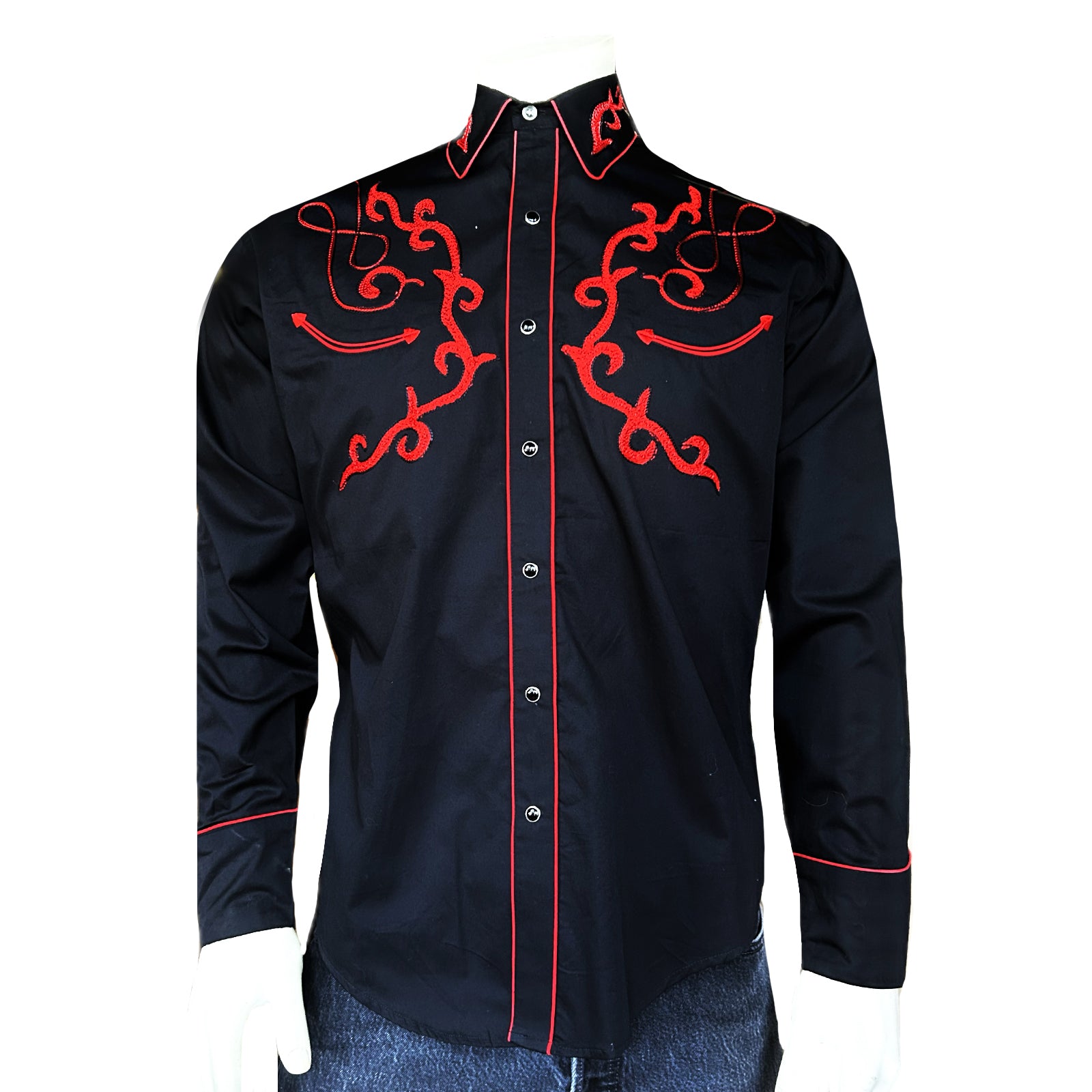 men's skull dress shirt Men's Skulls Blue Long Sleeve Dress Shirt