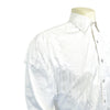 Men's Vintage White Fringe Embroidered Western Shirt