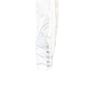 Men's Vintage White Fringe Embroidered Western Shirt