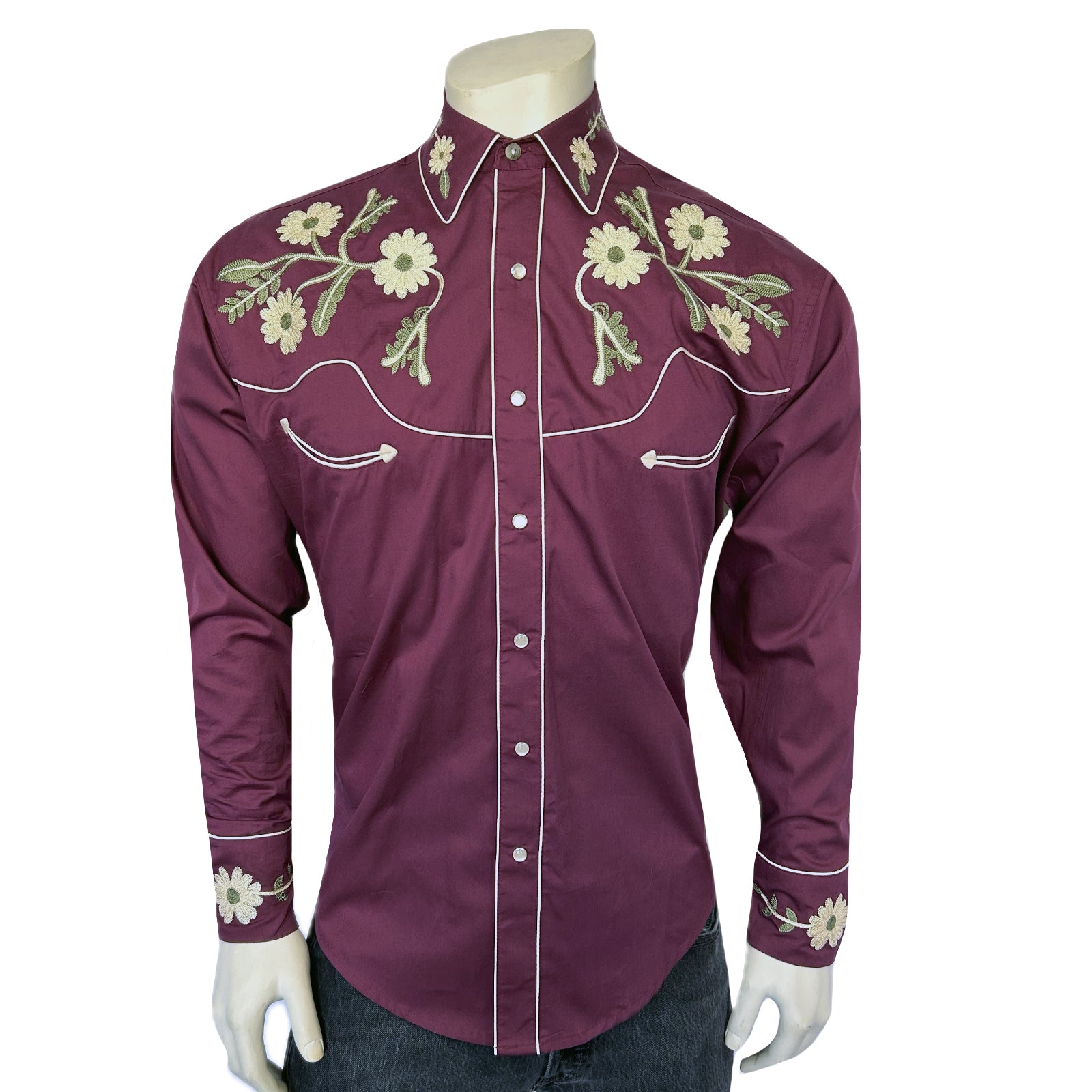 burgundy floral dress shirt Paisley & Gray Burgundy Floral Ditsy Print Button Up Shirt Taelor.Style