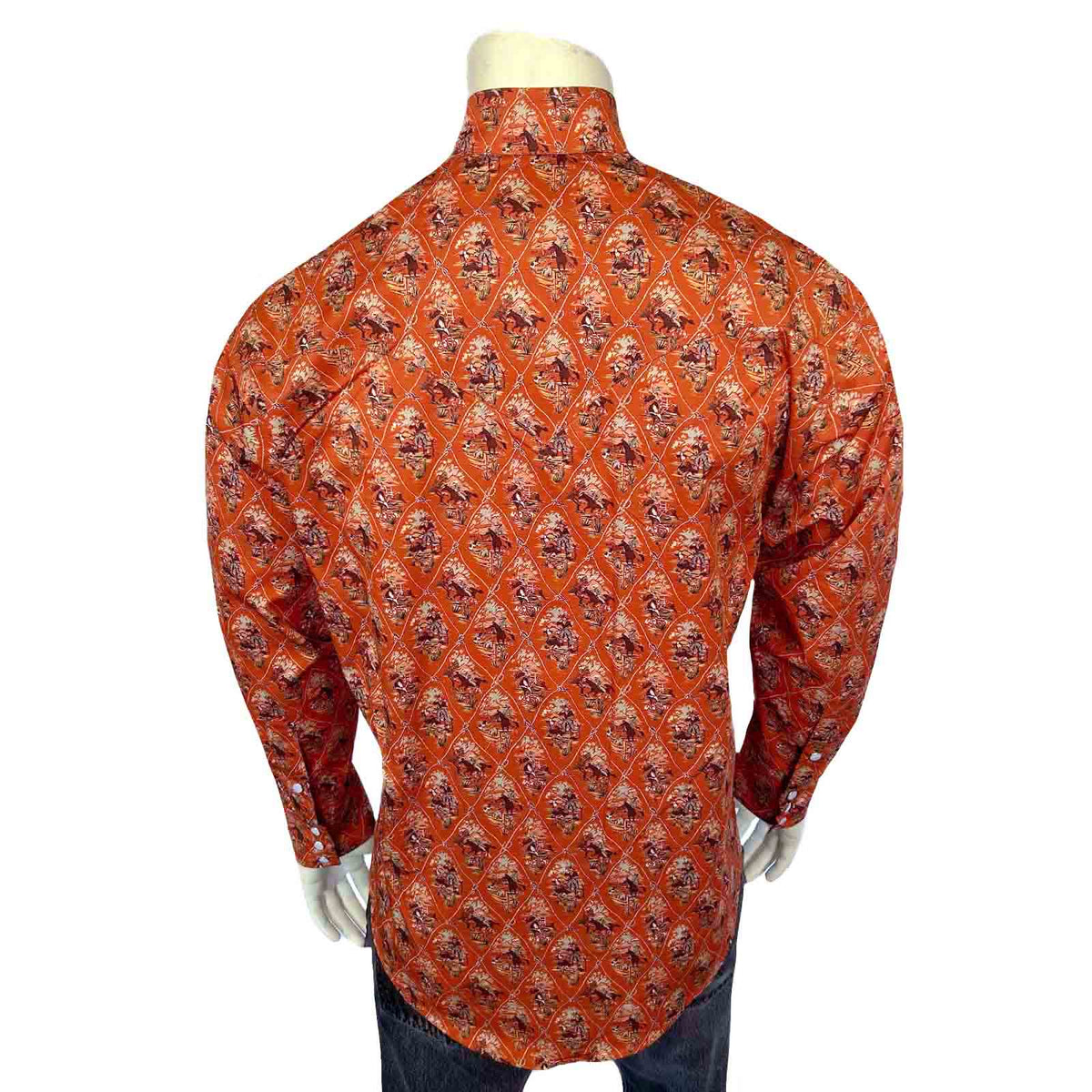 Men’s Riders Rust Print Western Shirt