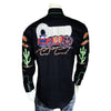 Men's Porter Wagoner Black Embroidered Western Shirt