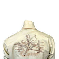 Men's Khaki Vintage Bull Rider Embroidery