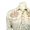 Men's Khaki Vintage Bull Rider Embroidery