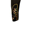 Men's Black Vintage Variegated Floral Embroidered Western Shirt