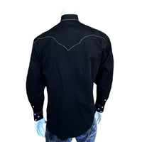 Men's Black Classic Quarter Horse Western Shirt