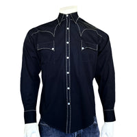 Men's Black Classic Quarter Horse Western Shirt