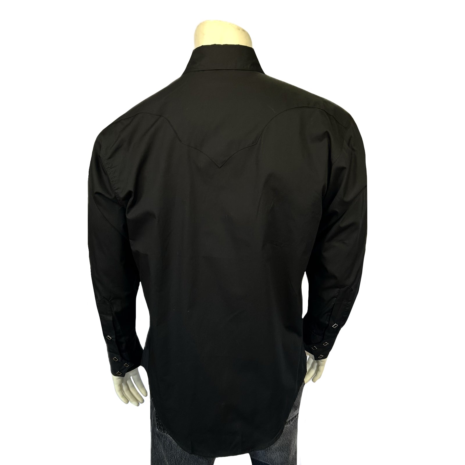 Men's Black Quarter Horse Pima Cotton Western Shirt