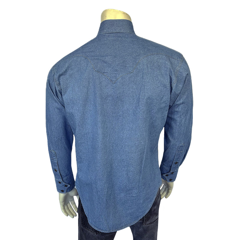 Men's Classic Denim Quarter Horse Western Shirt