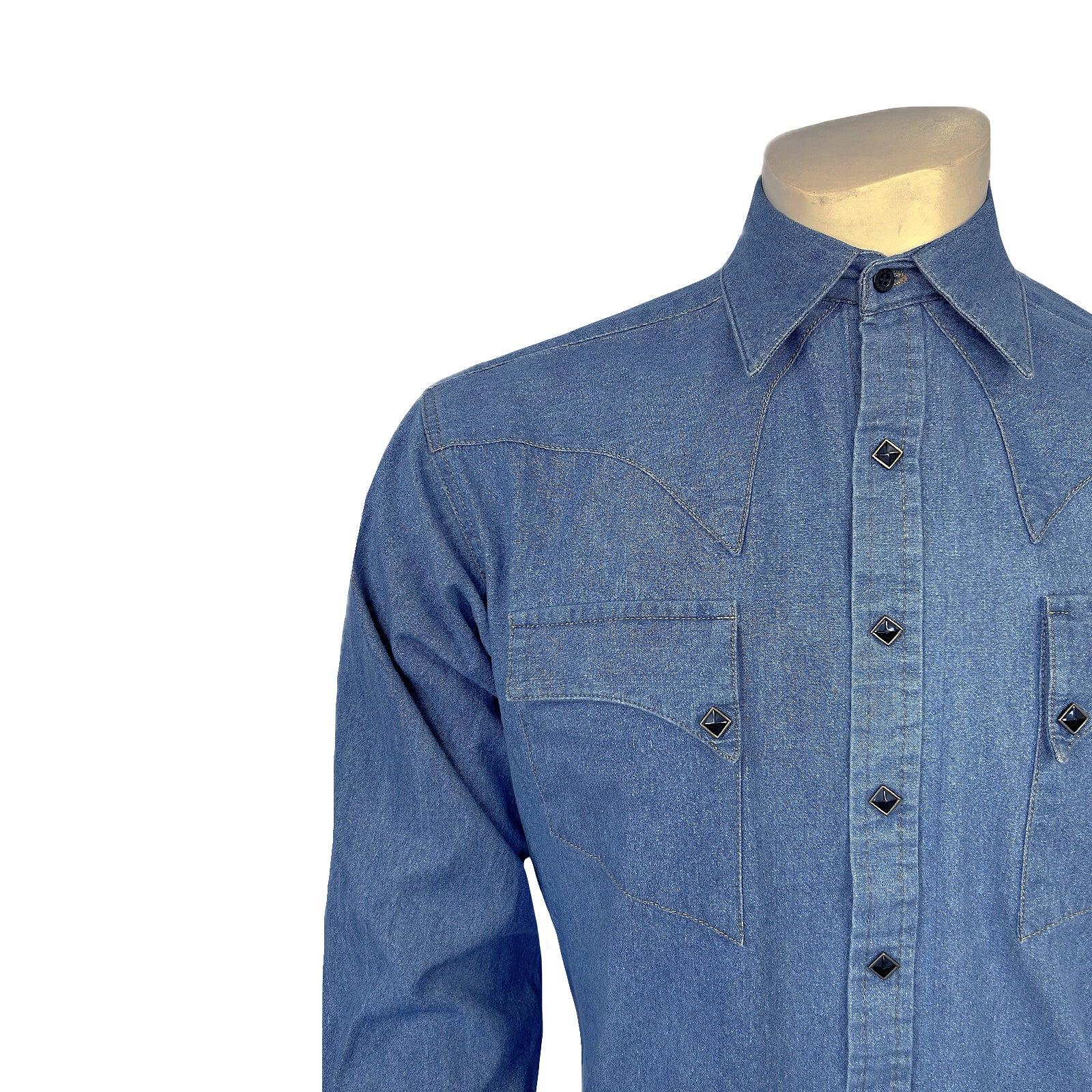 Men's Classic Denim Quarter Horse Western Shirt