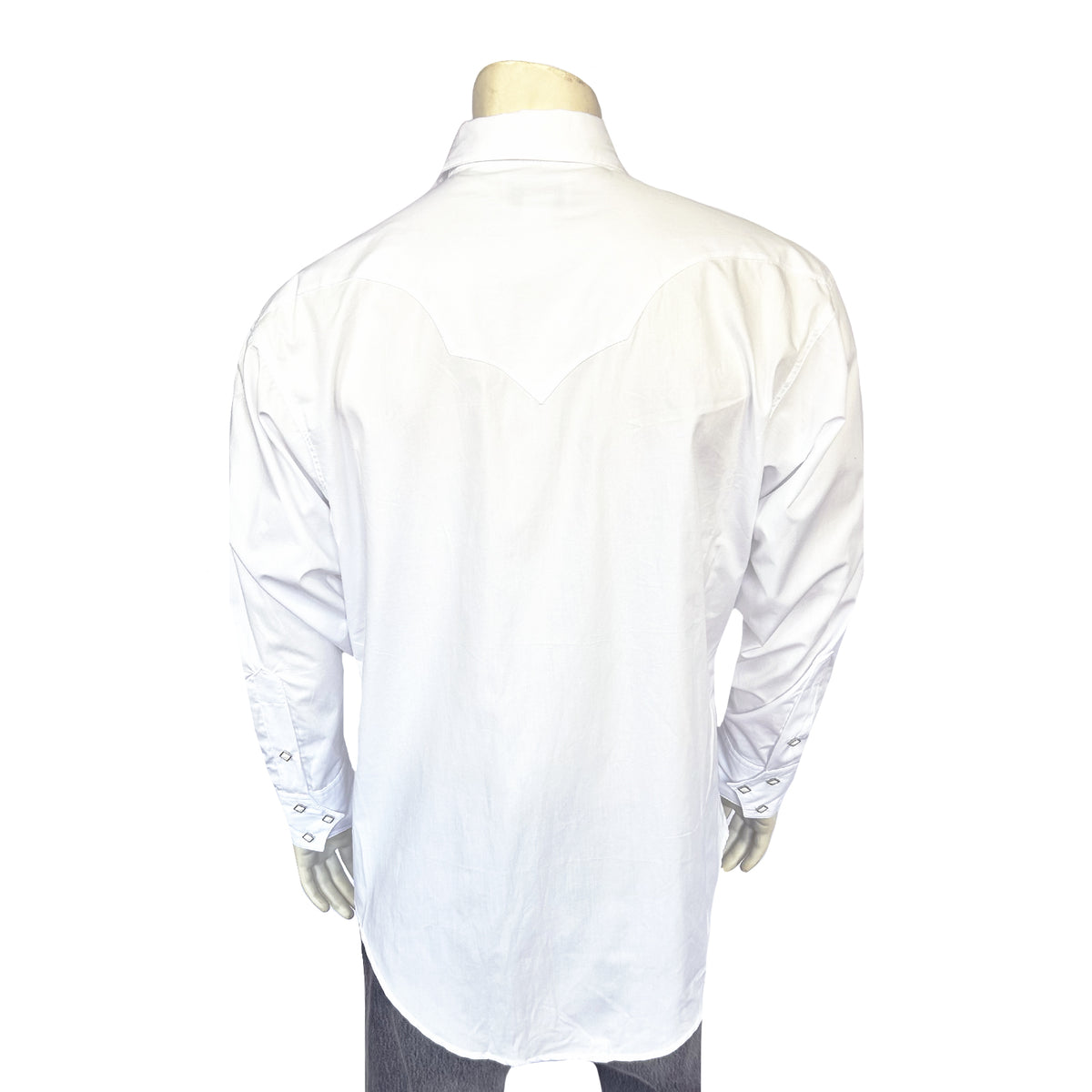 Men's White Quarter Horse Pima Cotton Western Shirt