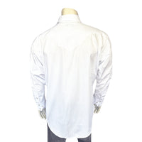 Men's White Quarter Horse Pima Cotton Western Shirt
