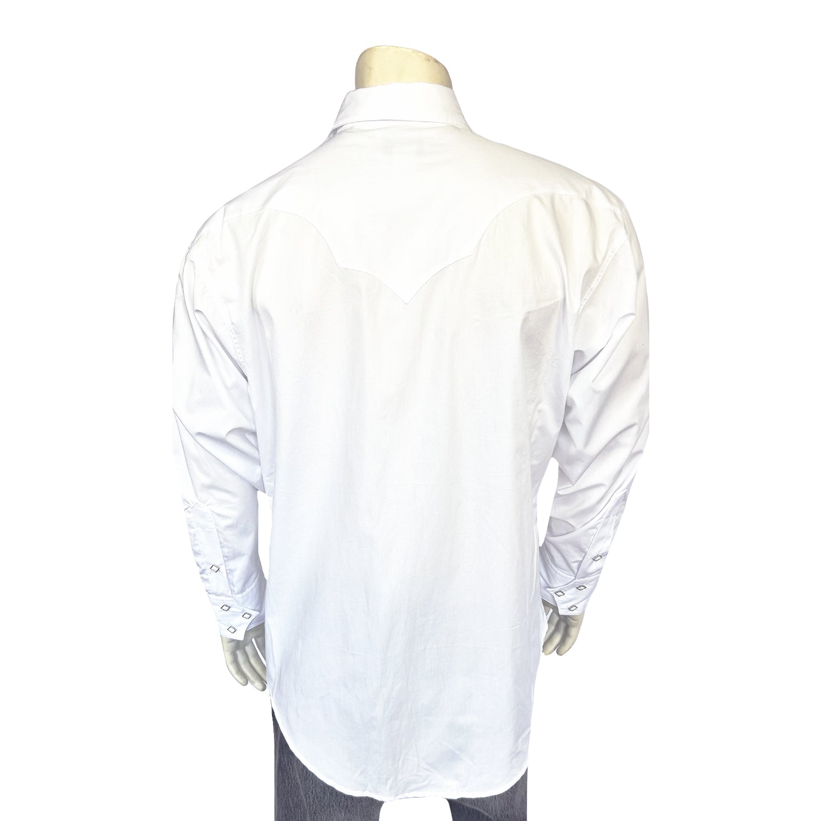Men's White Quarter Horse Pima Cotton Western Shirt