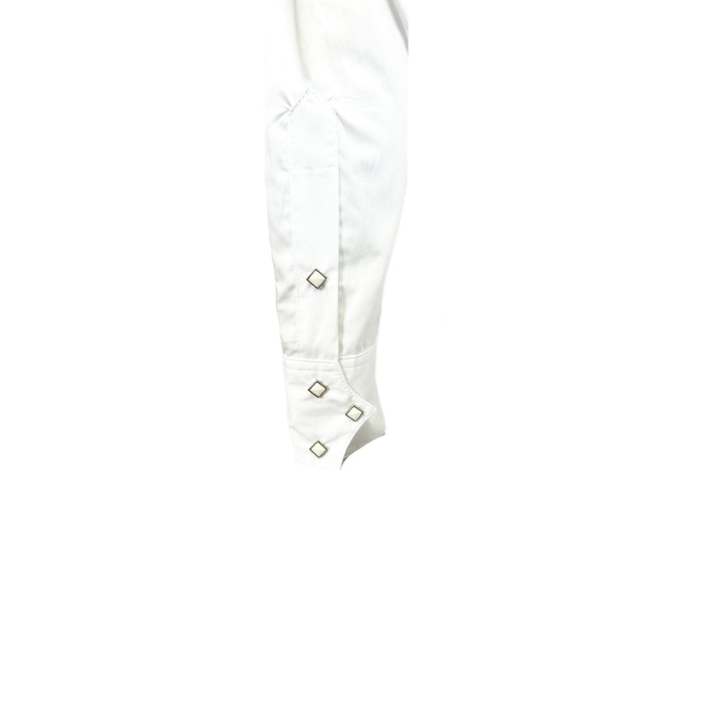 Men's White Quarter Horse Pima Cotton Western Shirt