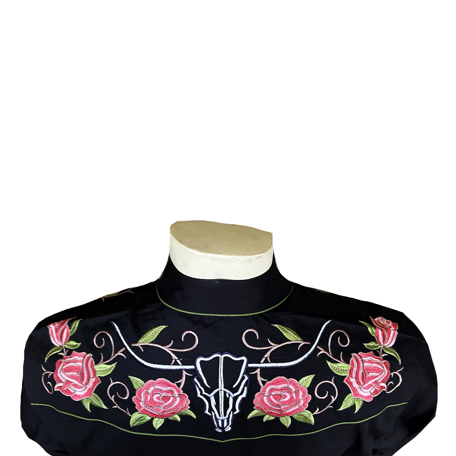 Rockmount Men's Longhorn & Floral Embroidery Western Shirt