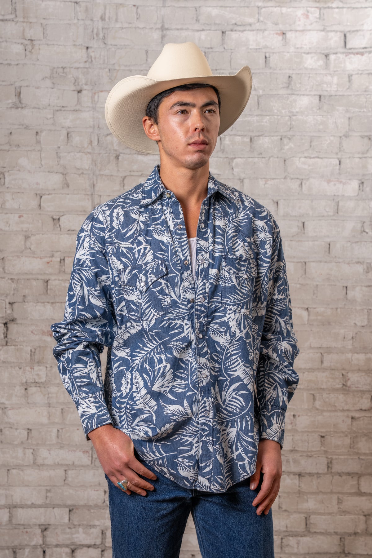 blue chambray dress shirt Clampdown Chambray Work Shirt