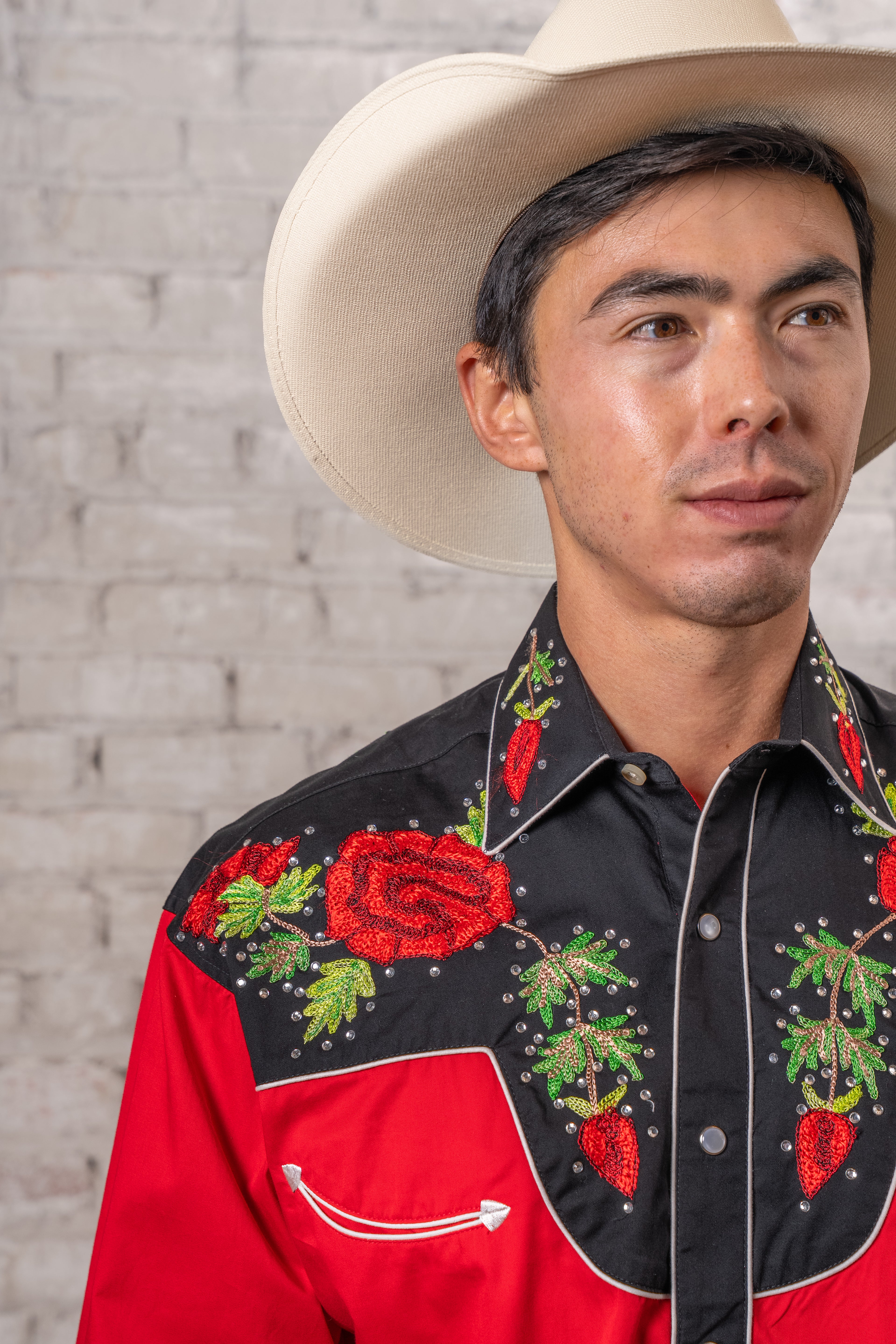Rockmount Men's Vintage 2-Tone Rose Western Shirt