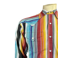 Men's Vintage Serape Stripe Western Shirt