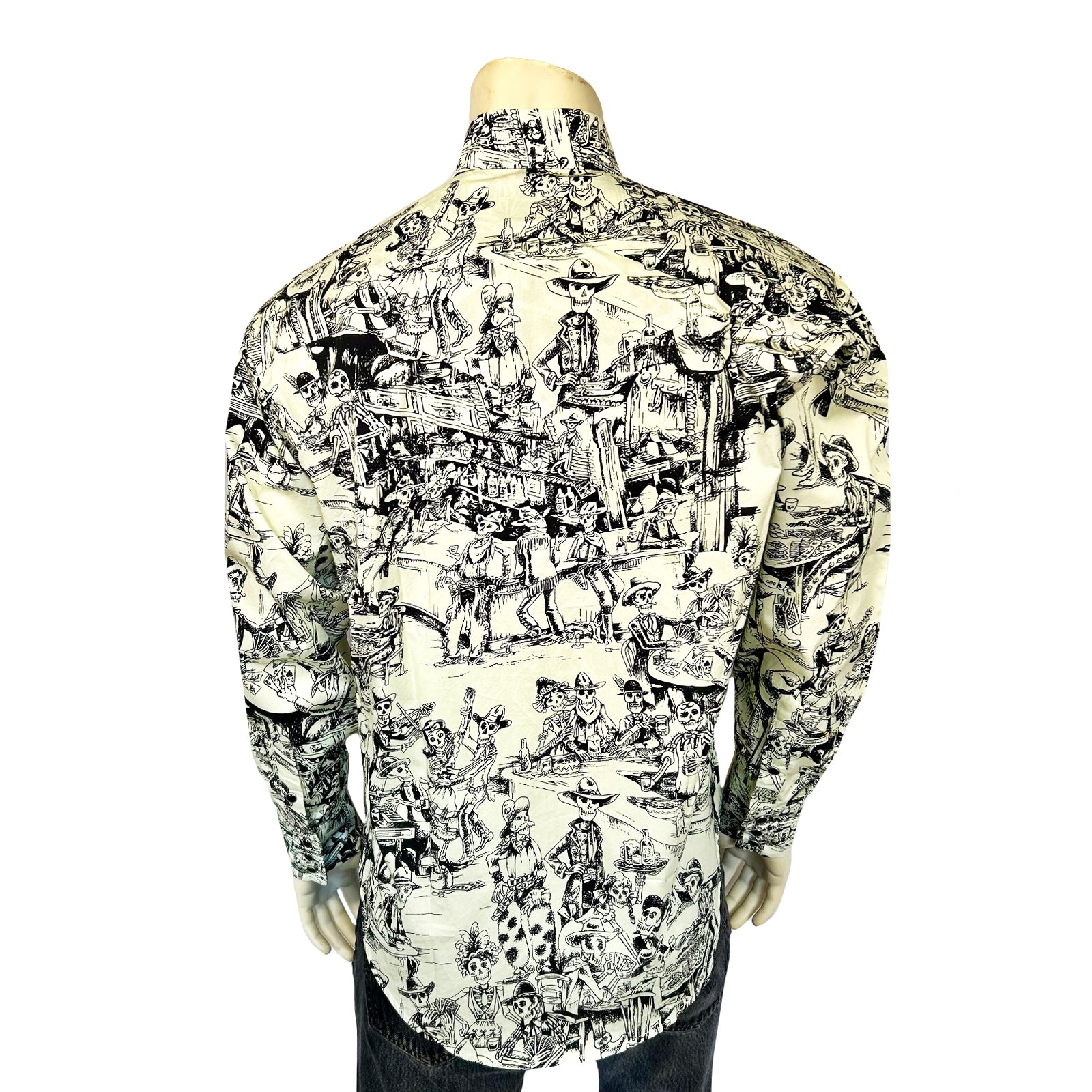 Men's Deadwood Saloon Print Western Shirt