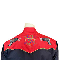 Men's 2-Tone Atomic Cowboy Embroidered Western Shirt