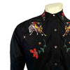 Men's Vintage Bronc Embroidered Western Shirt in Black