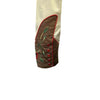 Men's 2-Tone Brown & Tan Floral Embroidered Western Shirt