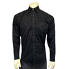 Men's Vintage Black-on-Black Tooling Embroidered Western Shirt