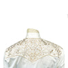 Men's Vintage Ivory-on-Ivory Tooling Embroidered Western Shirt