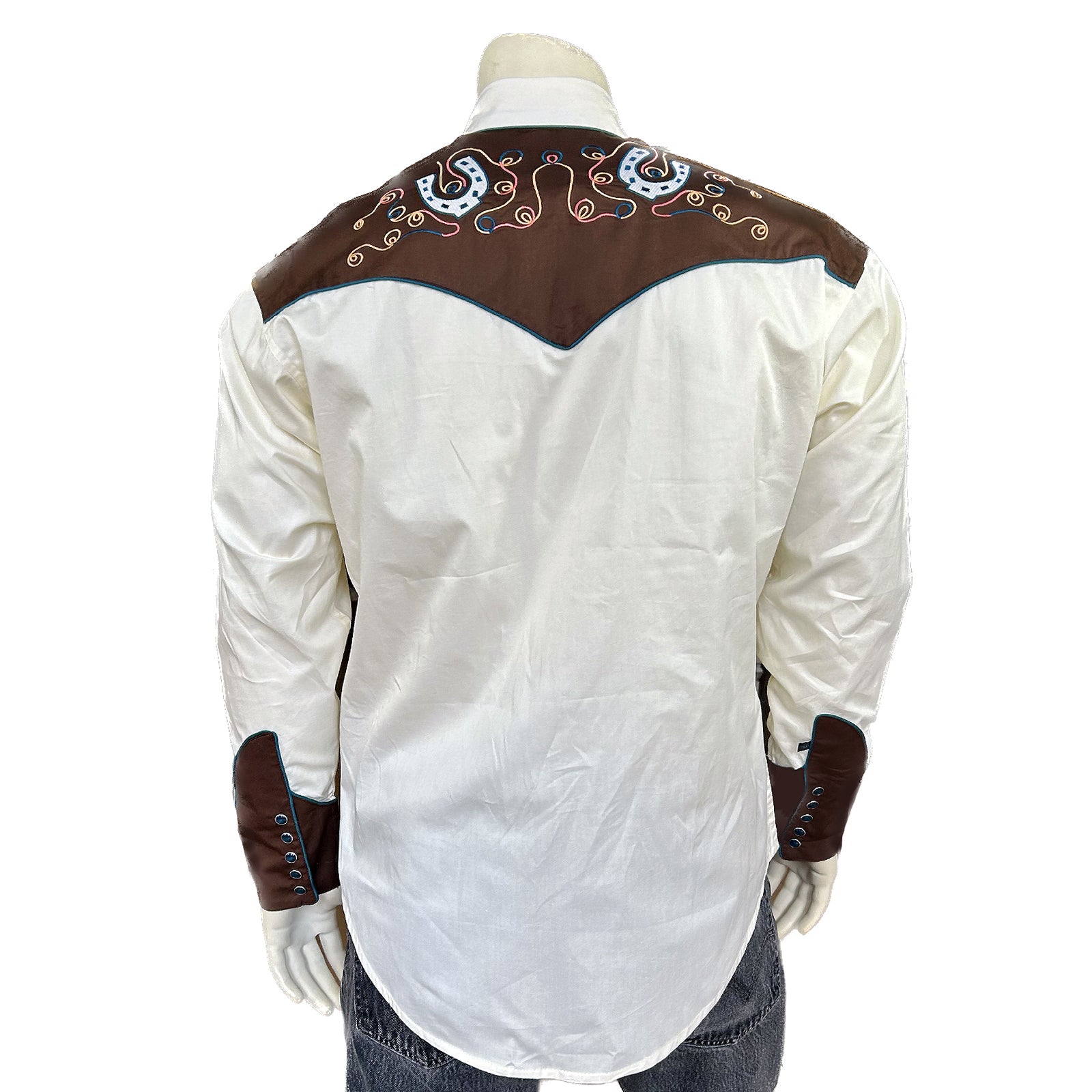 Two tone hot sale western shirt