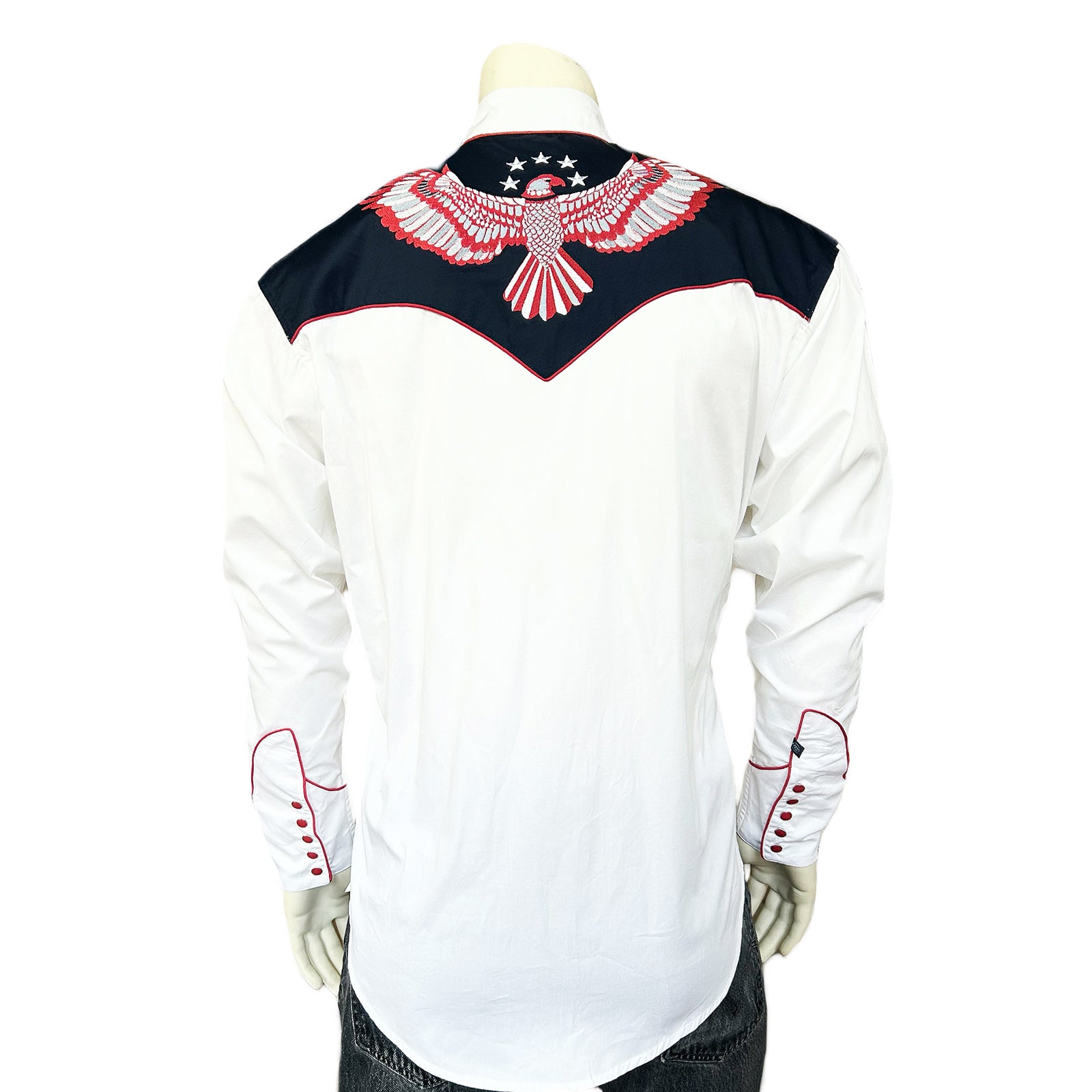 Rockmount Men's Vintage US Flag & Eagle Western Shirt