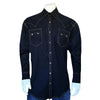 Men's Black Rayon Western Shirt