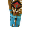 Women's Native Pattern Fleece Western Shirt in Turquoise