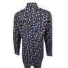 Women’s Solar System Print Western Shirt in Navy