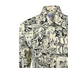 Women's Deadwood Saloon Print Western Shirt in Black & White