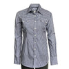 Women's Navy Blue Gingham Check Western Shirt