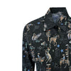 Women’s Black Cactus & Cowboys Print Long Sleeve Western Shirt