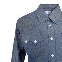 Women's Classic Chambray Sawtooth Pocket Western Shirt